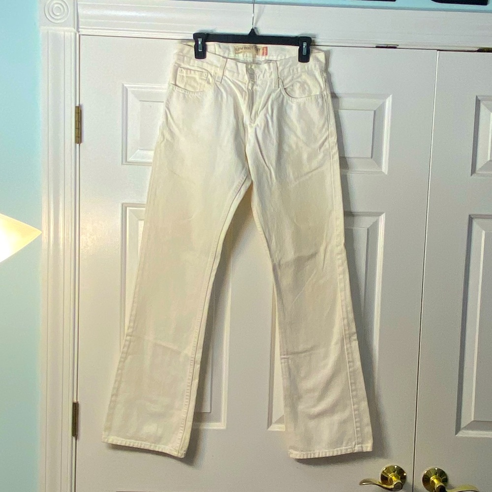 Vintage Levi 527 White Denim Jeans
